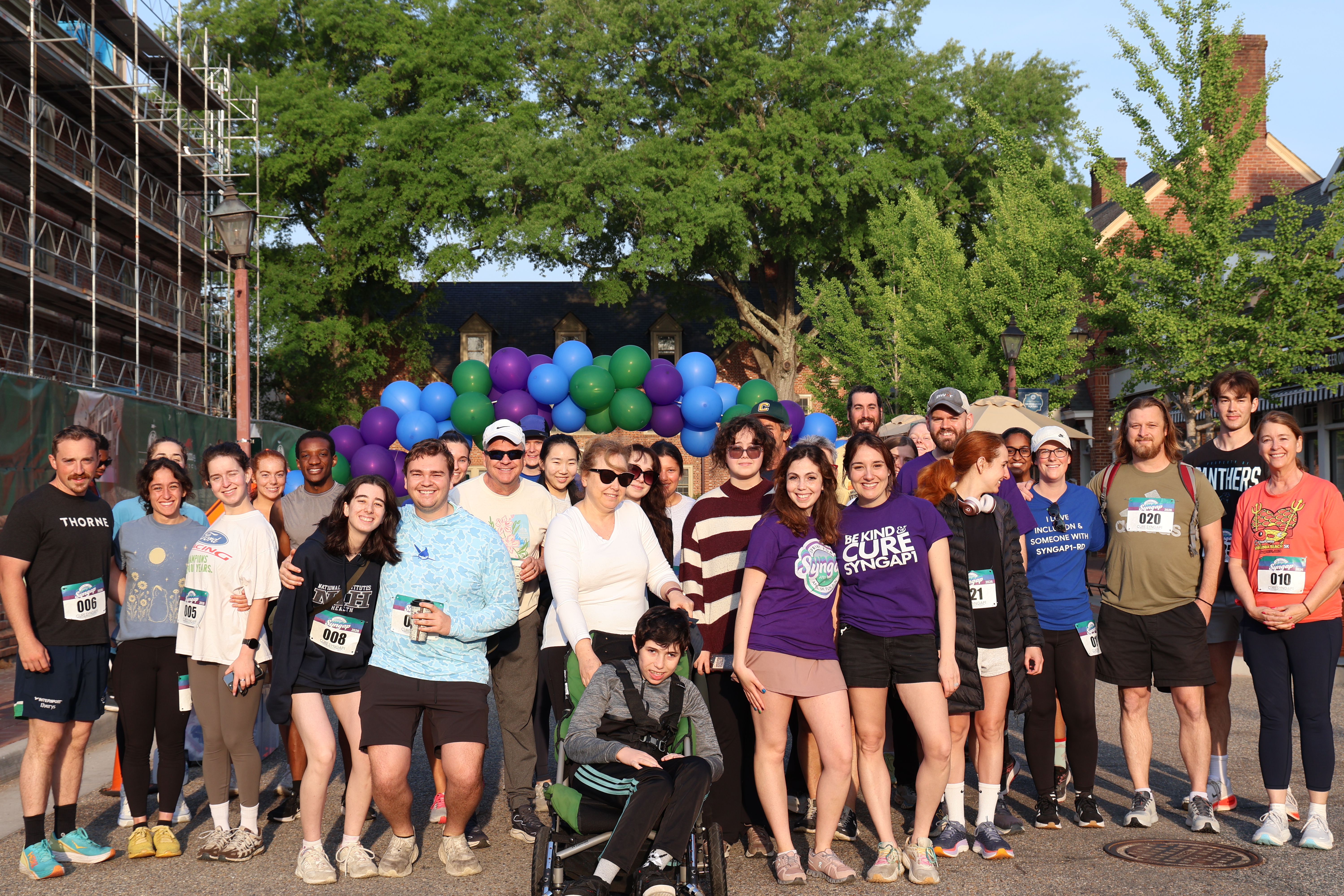 Race-day moment from the 2026 Mora and Qusay 5K