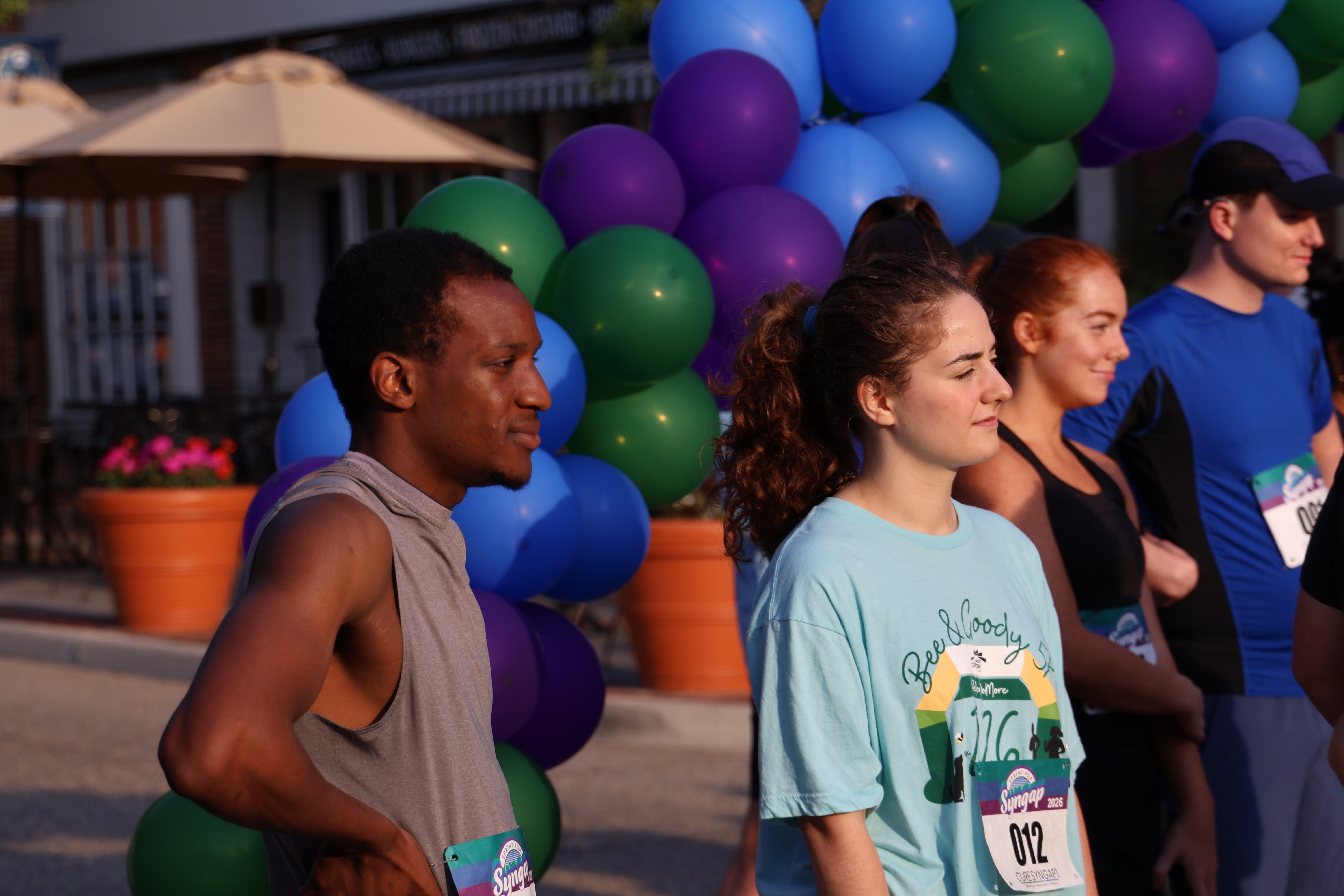 Race-day moment from the 2026 Mora and Qusay 5K