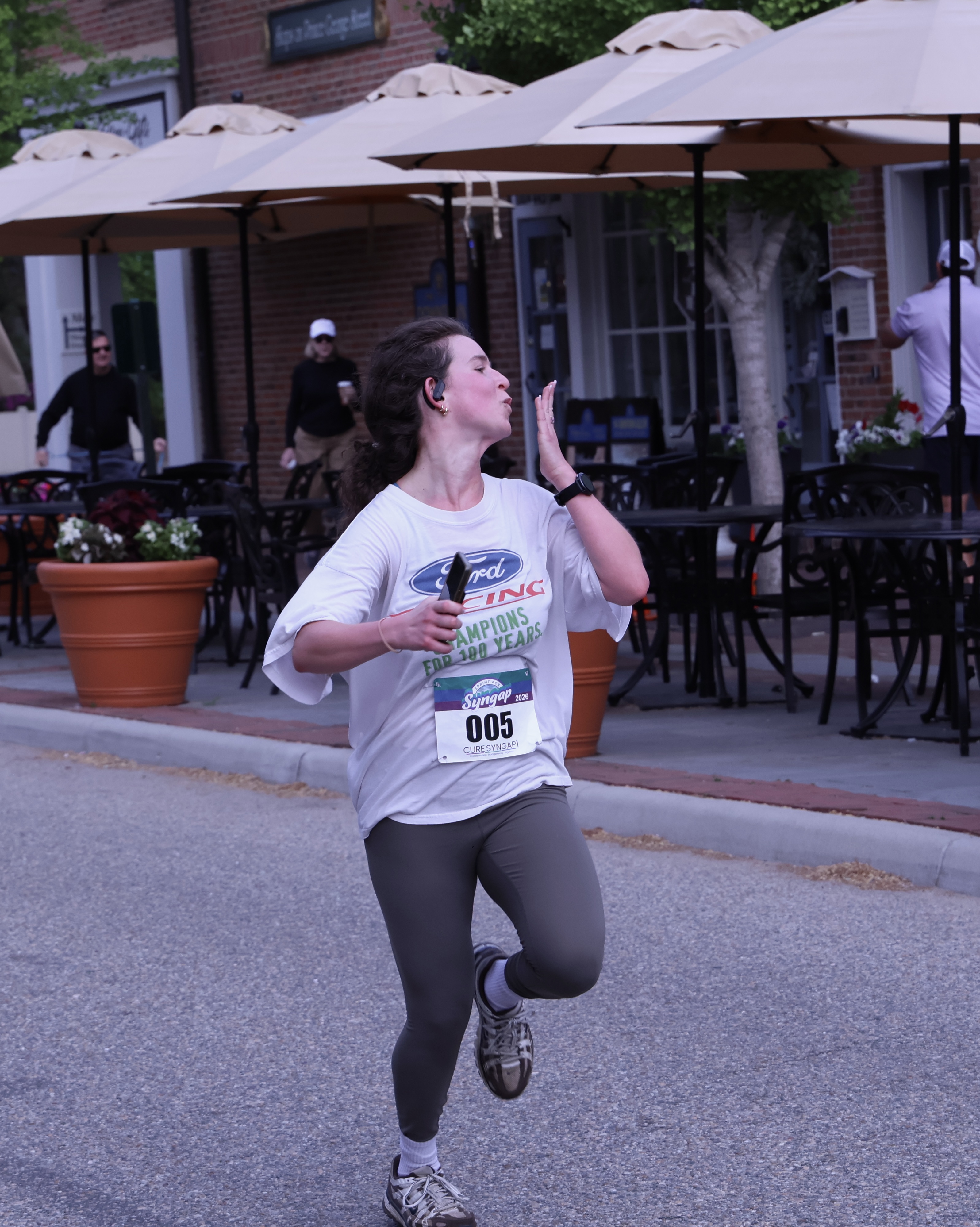 Race-day moment from the 2026 Mora and Qusay 5K