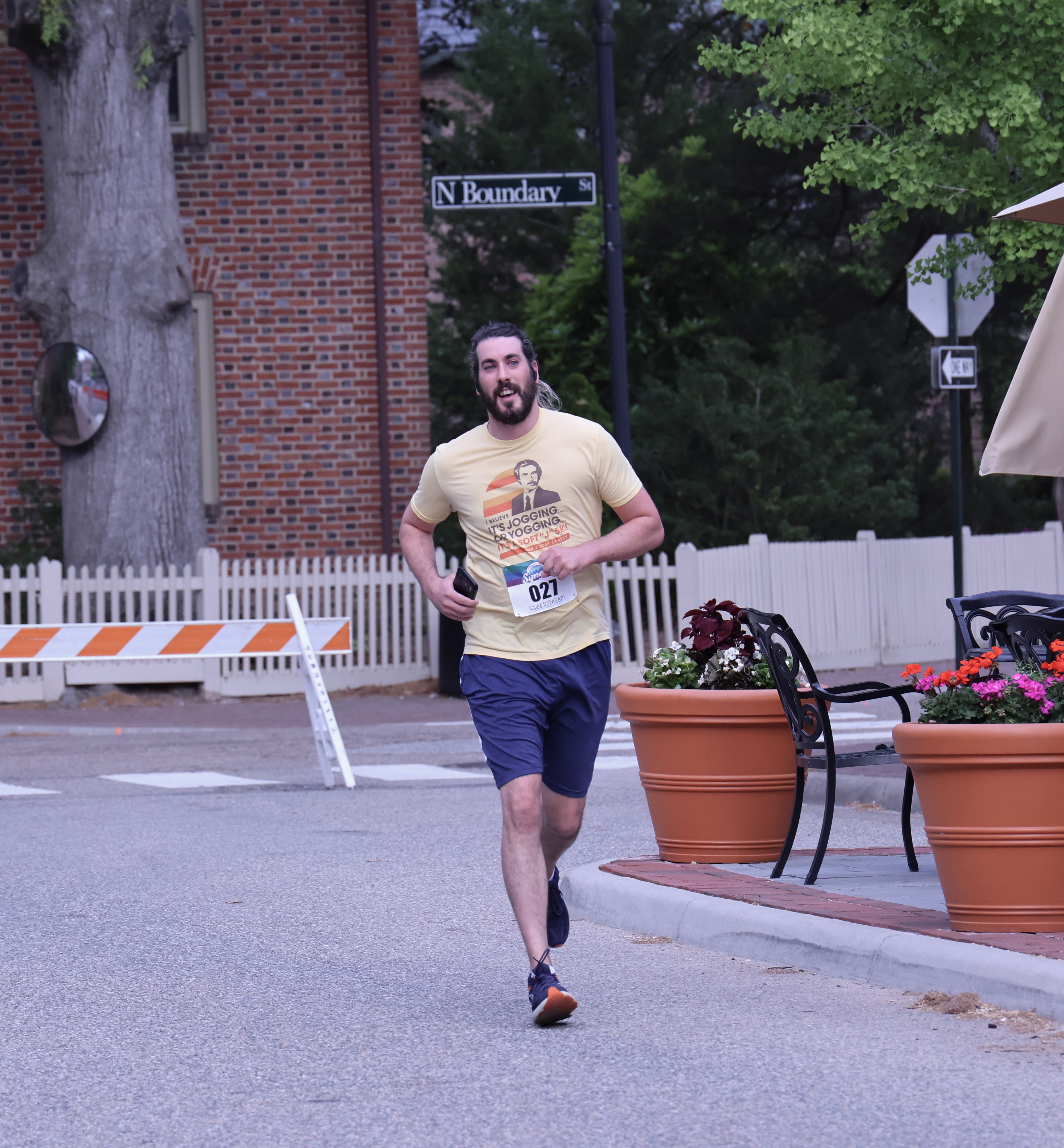 Race-day moment from the 2026 Mora and Qusay 5K