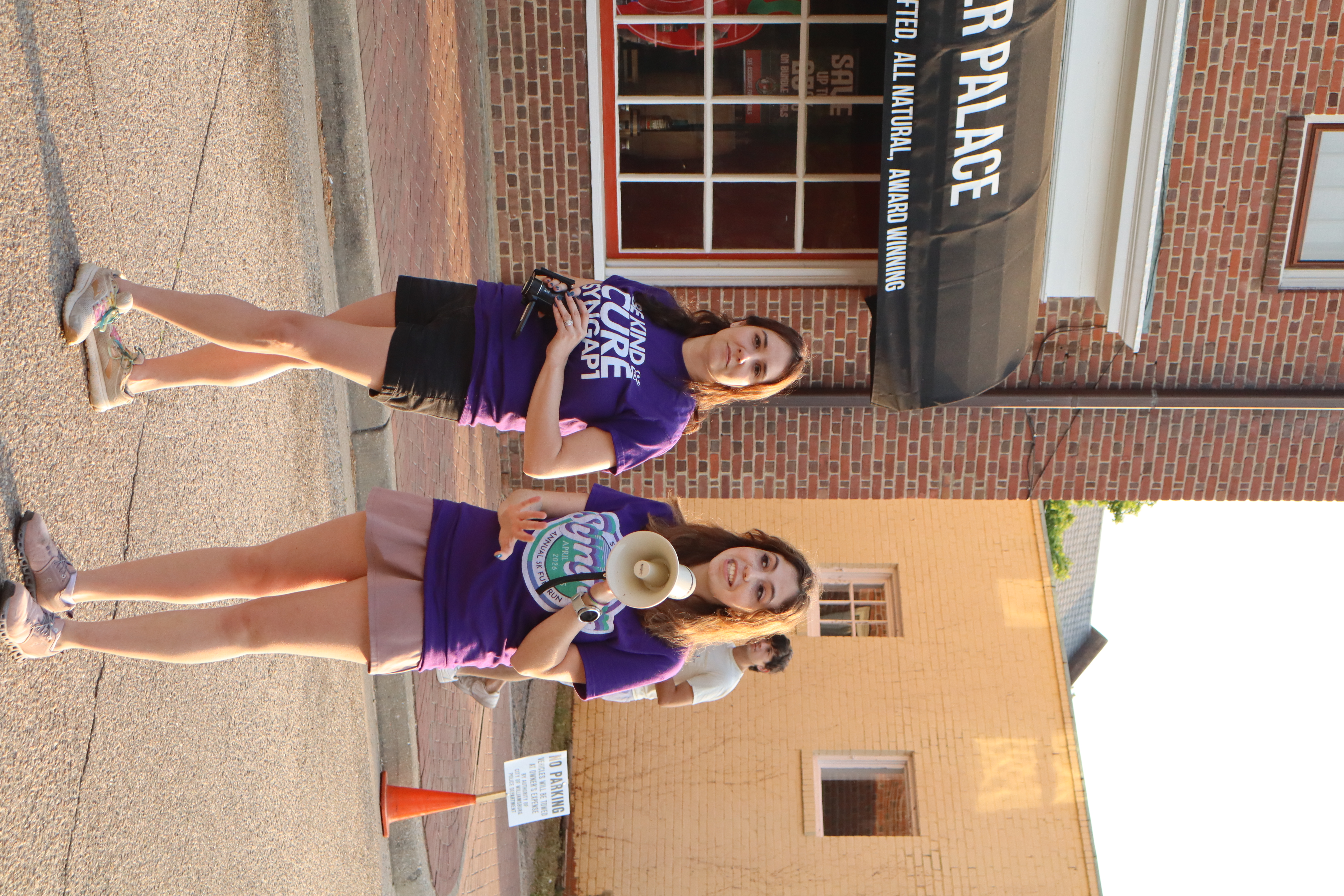 Sarah Sakly and Sara Driscoll together in Colonial Williamsburg
